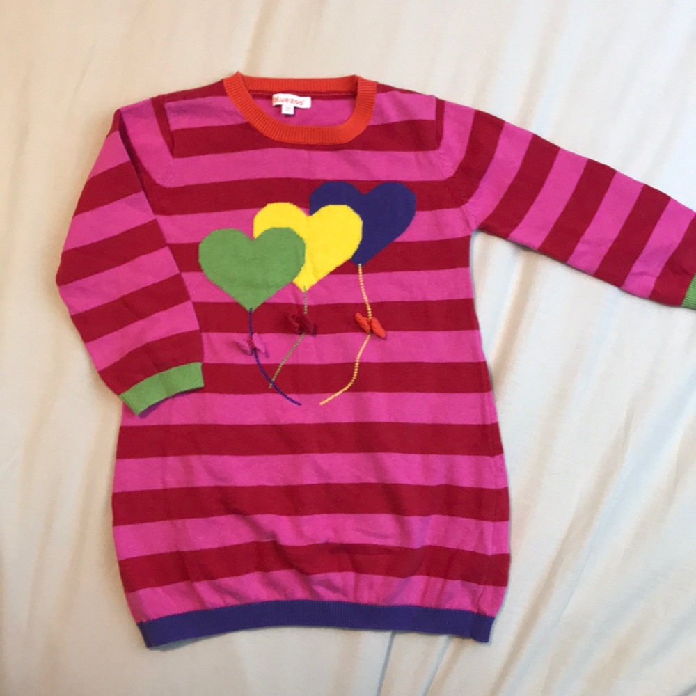 BlueZoo heart balloons tunic dress 3t 4t